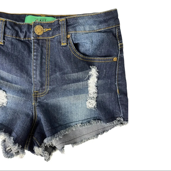 🛍️ 3/$40 Urban Planet Ultra High Rise Shorts Denim Shorts Blue Size 5 - Picture 4 of 4